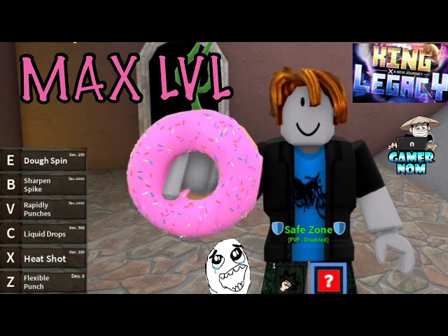 Noob to Max Level Using Dragon Fruit In King Legacy (Roblox) 