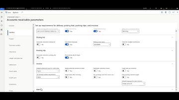 40 D365FO Accounts receivable parameters Overview - YouTube #Learning