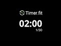 1 minute interval timer with 15 seconds rest