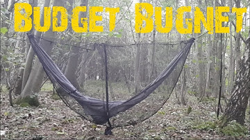 Product review. Budget hammock bugnet / mosquito net. Inexpensive bushcraft / wild camping kit,