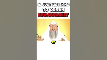 Does Listening to Quran have the same reward as reciting? #islamicvideo