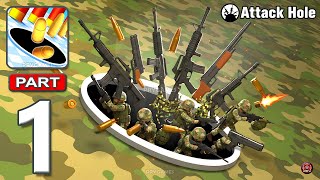 Attack Hole: Black Hole Games - Gameplay Walkthrough Part 1 - Hole io Swallow Bullets (Android, iOS) screenshot 1