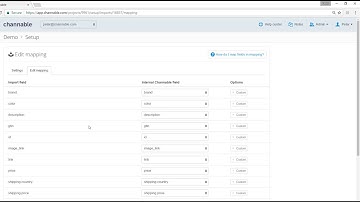Product Feed Import into Channable