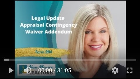 NMAR - Appraisal Contingency Waiver Addendum