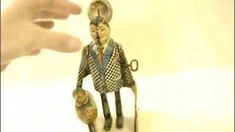 VINTAGE MARX JOE PENNER WIND-UP TIN TOY