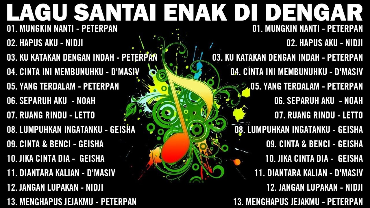 Lagu Santai Buat Kerja - Lagu Pop Hits Indonesia Tahun 2000an #Mungkin Nanti#kukatakandenganindah