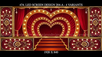 474. Led Screen Design 204-A  -  4 Variants