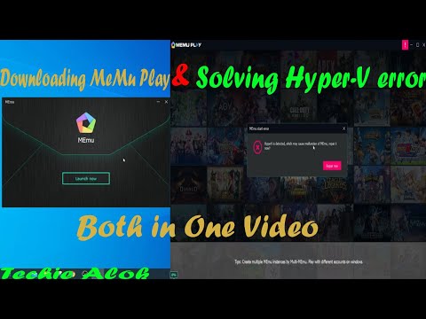 How to Download Memu Play | How to Solve Hyper-V Problem | Both-in-one-video | Techie Alok