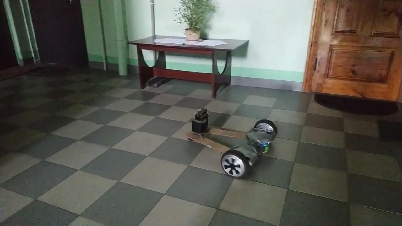 тележка из гироскутера на радиоуправлении - YouTube