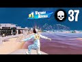 37 Elimination Solo vs Squads Gameplay &quot;Zero Build&quot; Win (Fortnite Chapter 4 Season 4)