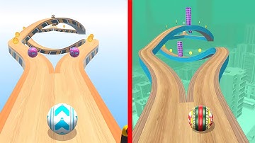 SAME LEVEL IN - Going Balls Vs Sky Rolling Ball - Android & IOS Gameplay