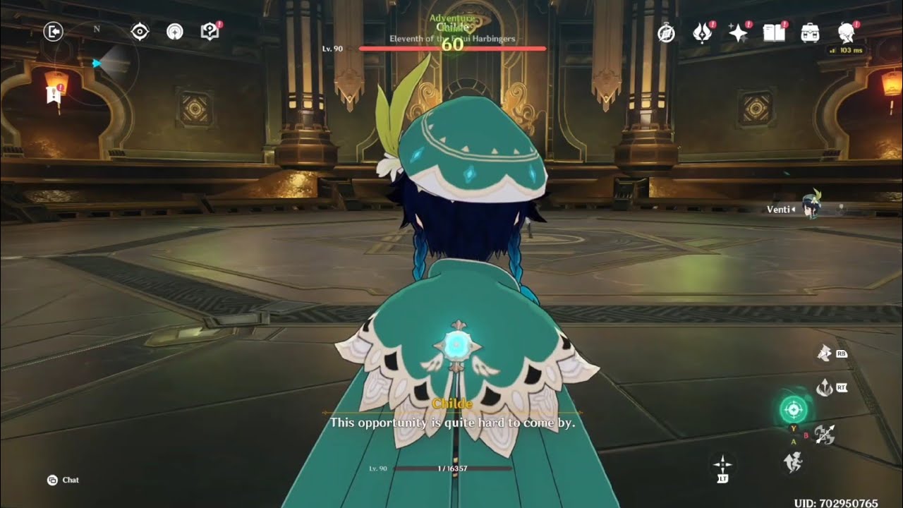 Solo 1 HP Venti Vs Childe | Genshin Impact