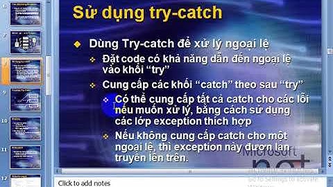 4 Ngoại lệ trong lập trình .net c#