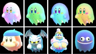 All Ghosts in Kirby Fighters 2 (All Character's Death Animations) HD