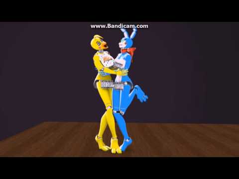 [FNAF SFM]Super Animation Bonnie X Chica Sexy Animatronics Kissing