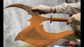 Get help a broken Axe Restoration | Ax Metal castings old China Restoration