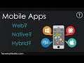 Mobile Apps - Web vs. Native vs. Hybrid