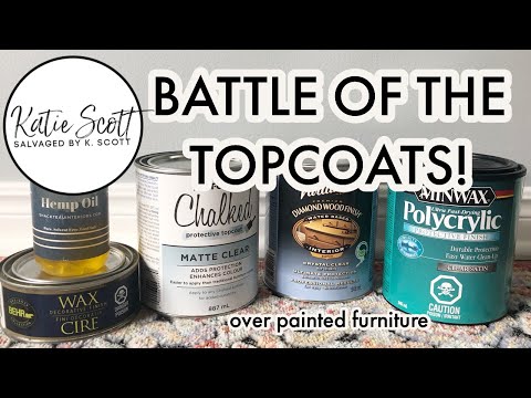 BATTLE OF THE TOPCOATS | Topcoat Testing over chalk paint w/ @ChristinaMuscari of Pretty Distressed