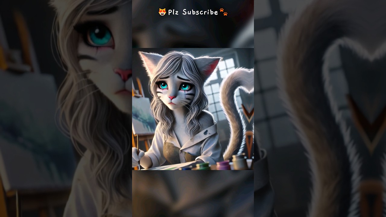 Cat's Journey: Healing Through Art 🐱🐈 #ai #cat #catlover #story