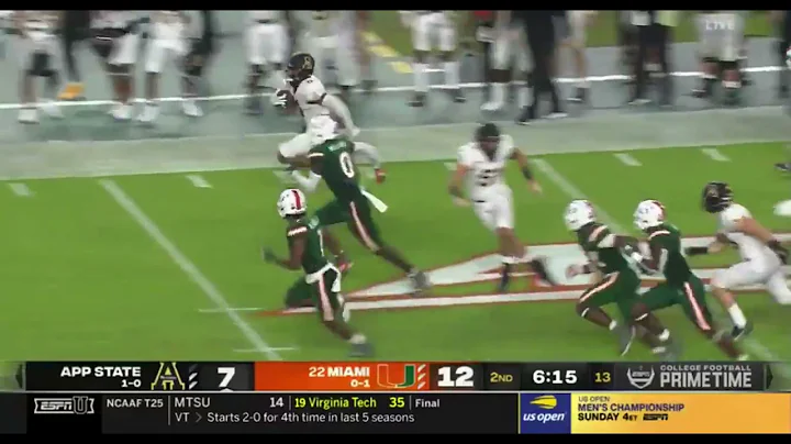 App State 100 Yard Kickoff Return Touchdown College Football Highlights 2021-2022