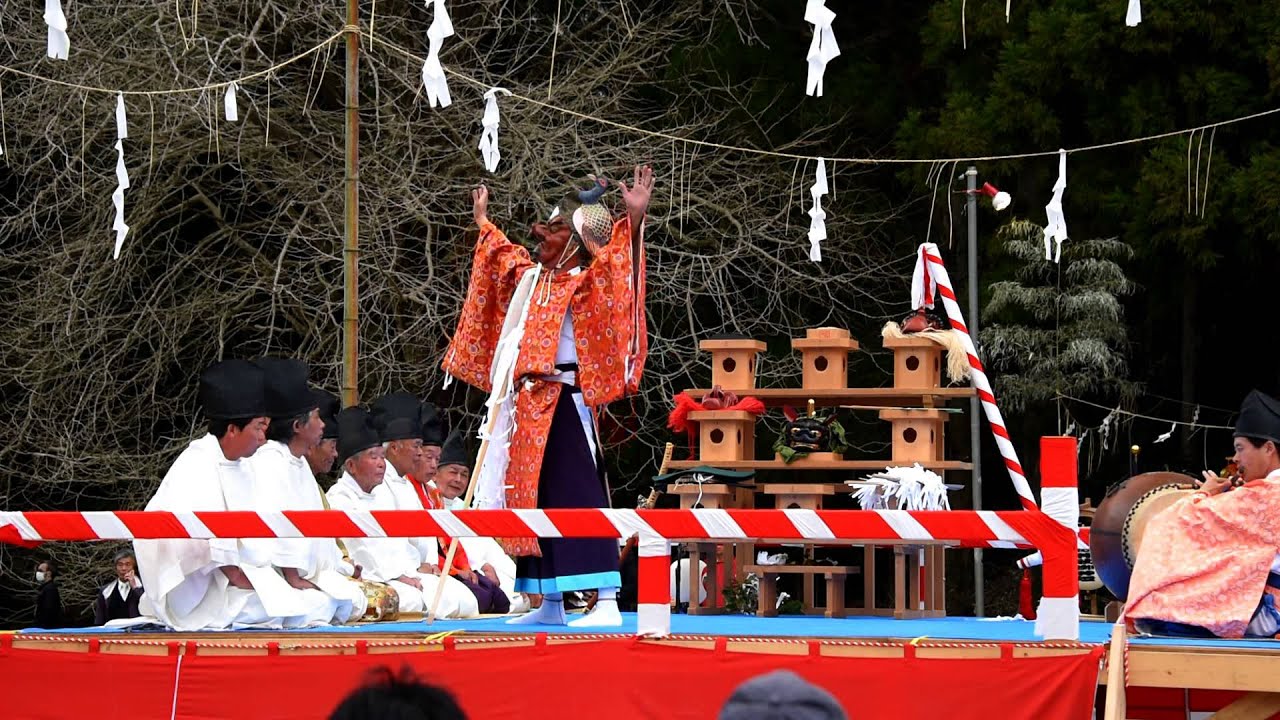 四方固め（茨城県指定 無形民俗文化財 西金砂神社小祭礼 田楽舞 第一段