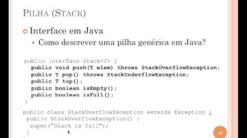 Video aula sobre vetor e pilha