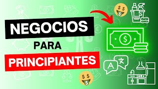 10 IDEAS de NEGOCIO para PRINCIPIANTES