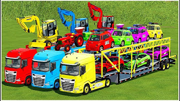 NOOB VS PRO VS EXPERT VS HACKER TRANSPORT BATTLE ! Farming Simulator 22