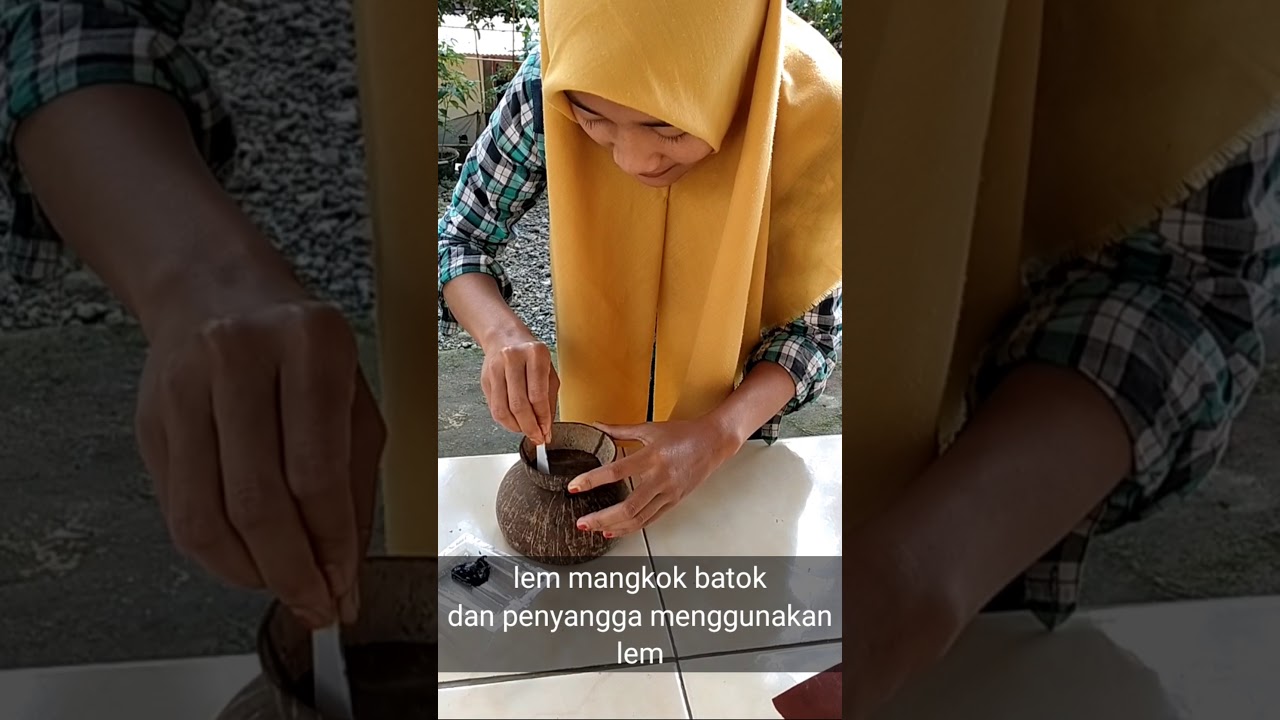  Kerajinan  mangkok dari batok  kelapa  YouTube