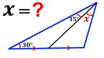 Can you find the value of angle X? | (Trigonometry) | #math #maths | #geometry