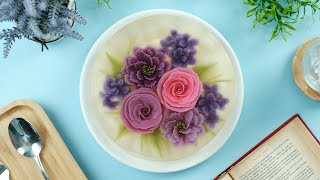 Easy flower arrangement | Pink and purple rose flowers