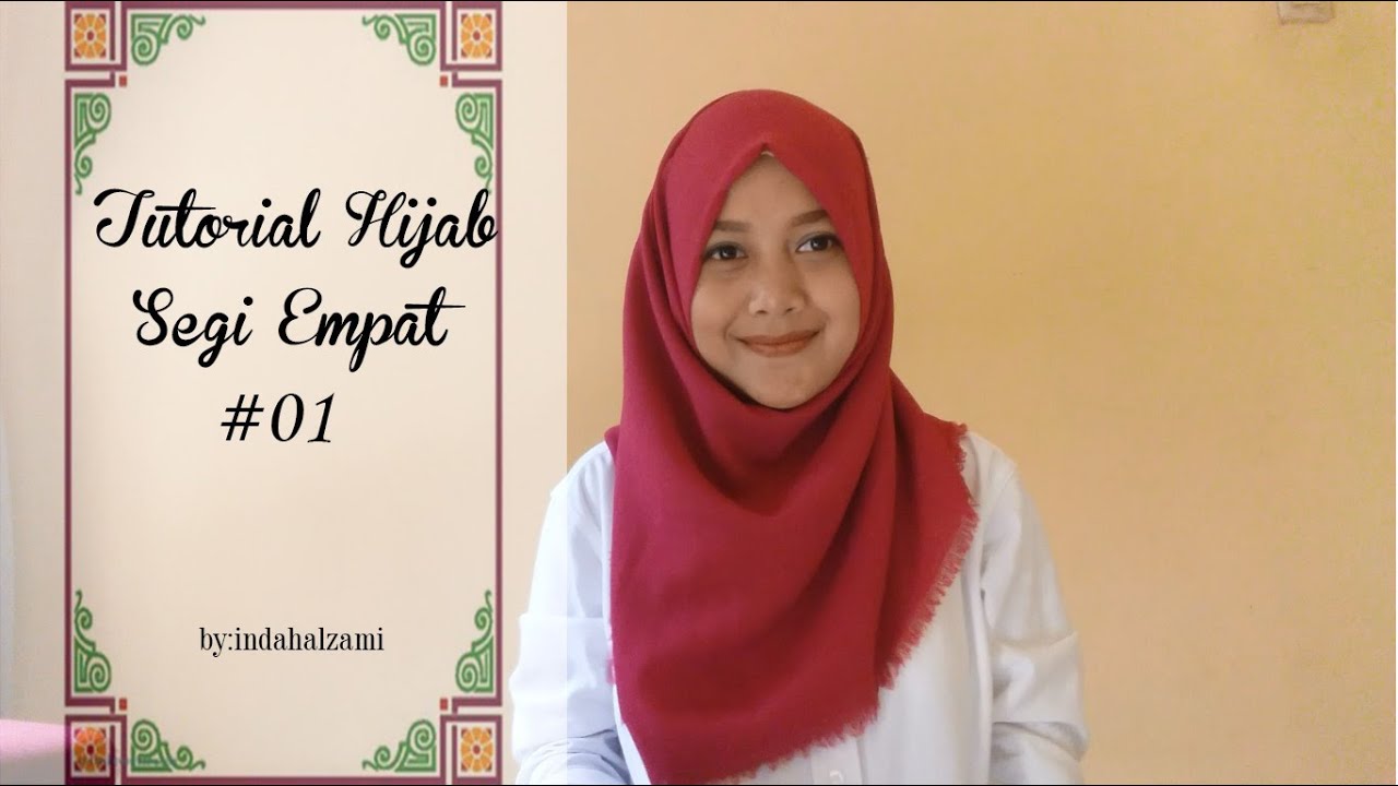 Tutorial Hijab Segi Empat Simpel 1 Indahalzami YouTube