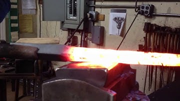 Induction Heater and Power Hammer Action at Spirit Ironworks