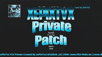 [MW2/1.11] xePixTvx Private Patch v13 | 3 DIFFERENT MENU STYLES! | BYPASS MOD MENU | + DOWNLOAD!