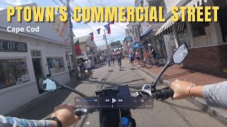 Touring Commercial Street in Provincetown | Cape Cod via Ebike