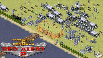 Red Alert 2 Yuri Revenge - Extreme AI Hard 1vs7 - Allied - LOL Maps By AP Ra2 Cncnet Command Conquer