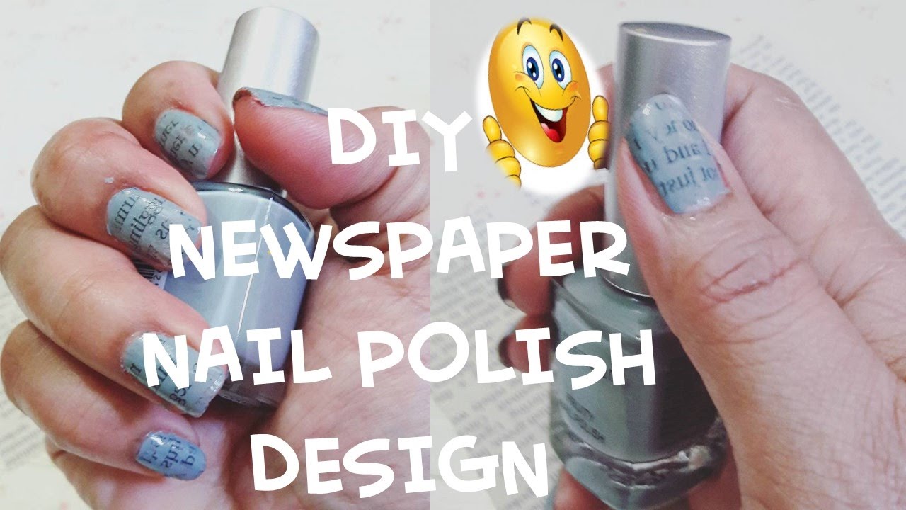 DIY NEWSPAPER NAIL ART/PINAY DIY/ PINAY DIYER