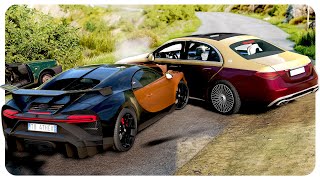 Accidente Intentionate cu Mercedes S Class 2022 pe BeamNG.Drive