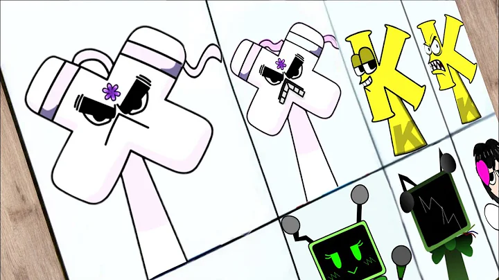 Drawing  Sprunki OC: X (from Alphabet Lore) Normal phase vs Horror Phase 