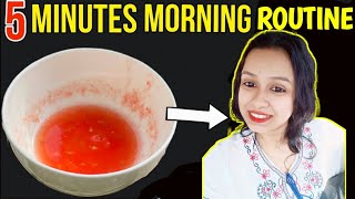 5 Minutes Morning Routine for Glowing & Healthy Skin | All Type skin| Devika Nag #skincare