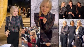 Stunning Rosé at Saint Laurent Paris Fashion Week Interviews, Looks and interactions with fans