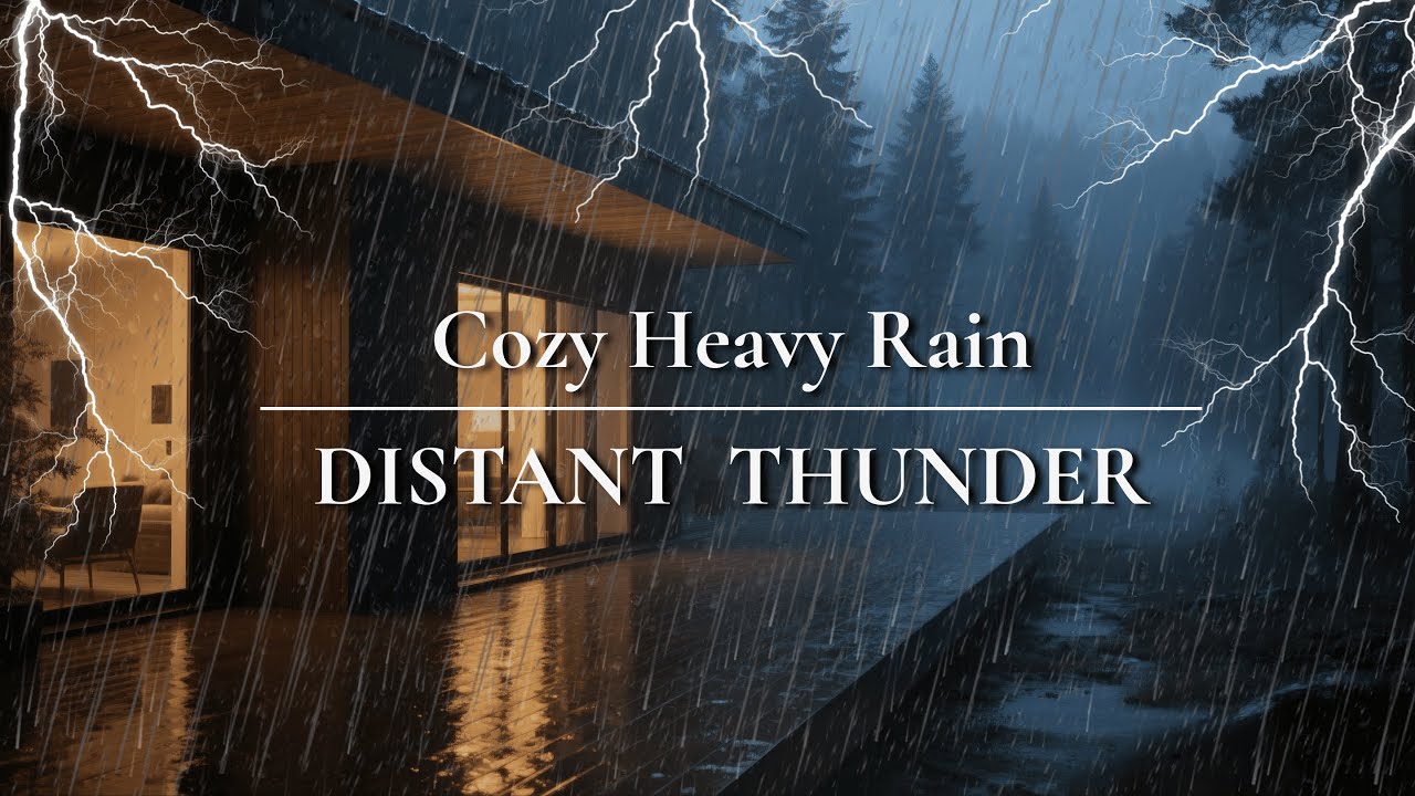 Rain Sounds For Sleeping - Soothing Heavy Rain And Thunder At Night For ...