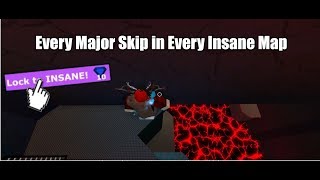 EVERY MAJOR SKIP IN EVERY INSANE MAP! | ROBLOX Flood Escape 2