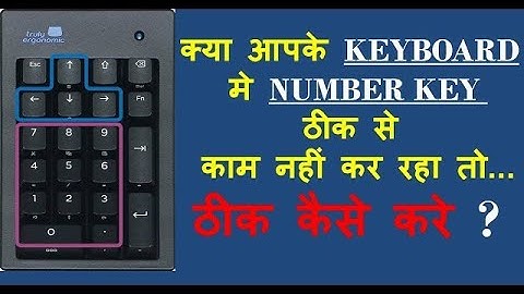 PC कीबोर्ड के Number Key कम नहीं कर रहा ठीक कैसे करे?| Keyboard Number keys not Working | Number key