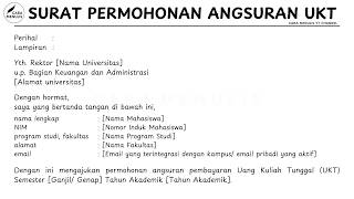 CARA MENULIS SURAT PERMOHONAN UKT SINGKAT DAN MEYAKINKAN