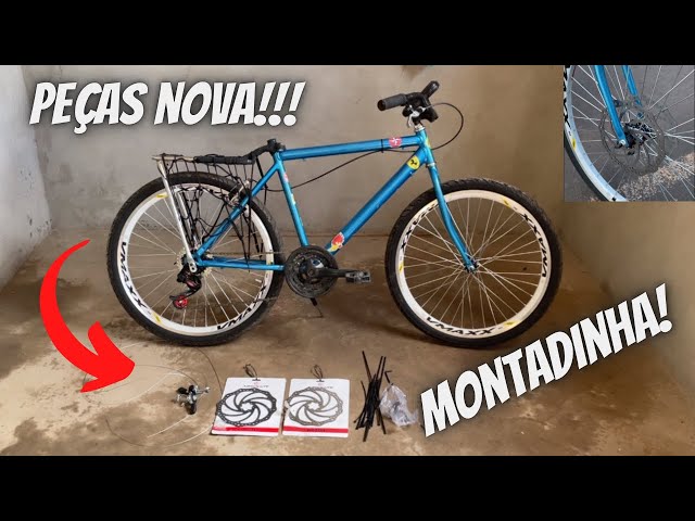 NOVO PROJETO NA BIKE ARO 26 MONTADINHA - FICOU CHAVE!!! 