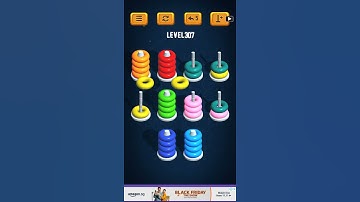 Hoop Sort Puzzle - Color Ring Stack Sorting Game Level 307 Solution