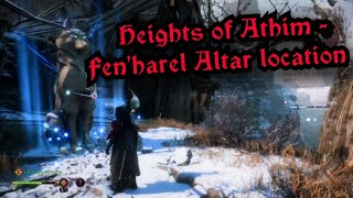 Dragon Age Veilguard Heights Of Athim - Fenharel Altar Location