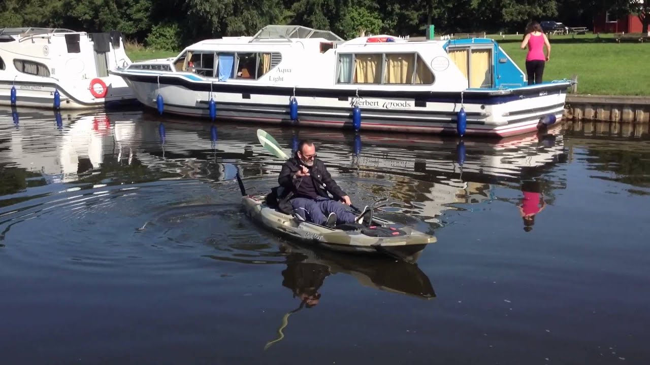 kayak launch and trial norfolk broads - youtube