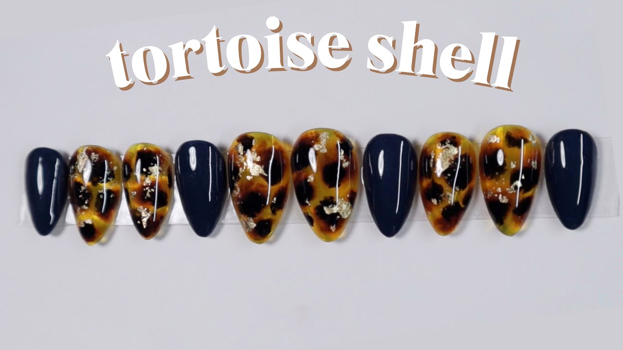 Tortoise Shell Nail Art Tutorial | Gel Polish - Nail Reserve - YouTube